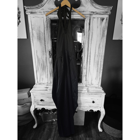 NWT PAIGE Alimara Black Halter Jumpsuit - Size 4 - Picture 5 of 5